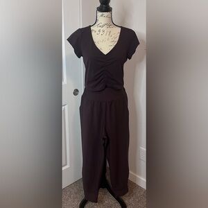 Activewear Set! Old Navy Dark Purple Joggers and Crop Top